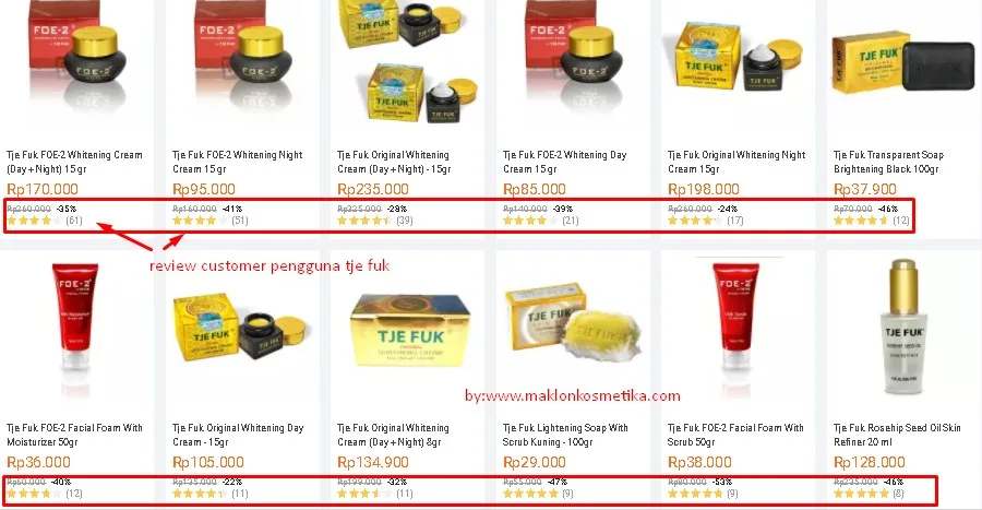 review tje fuk oleh pembeli