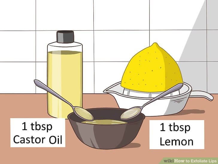 Scrub bibir parutan lemon