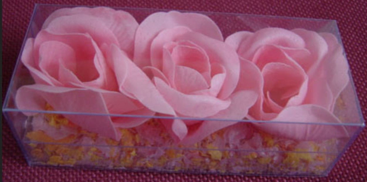 Gambar kerajinan tangan berbentuk bunga dari sabun model 3